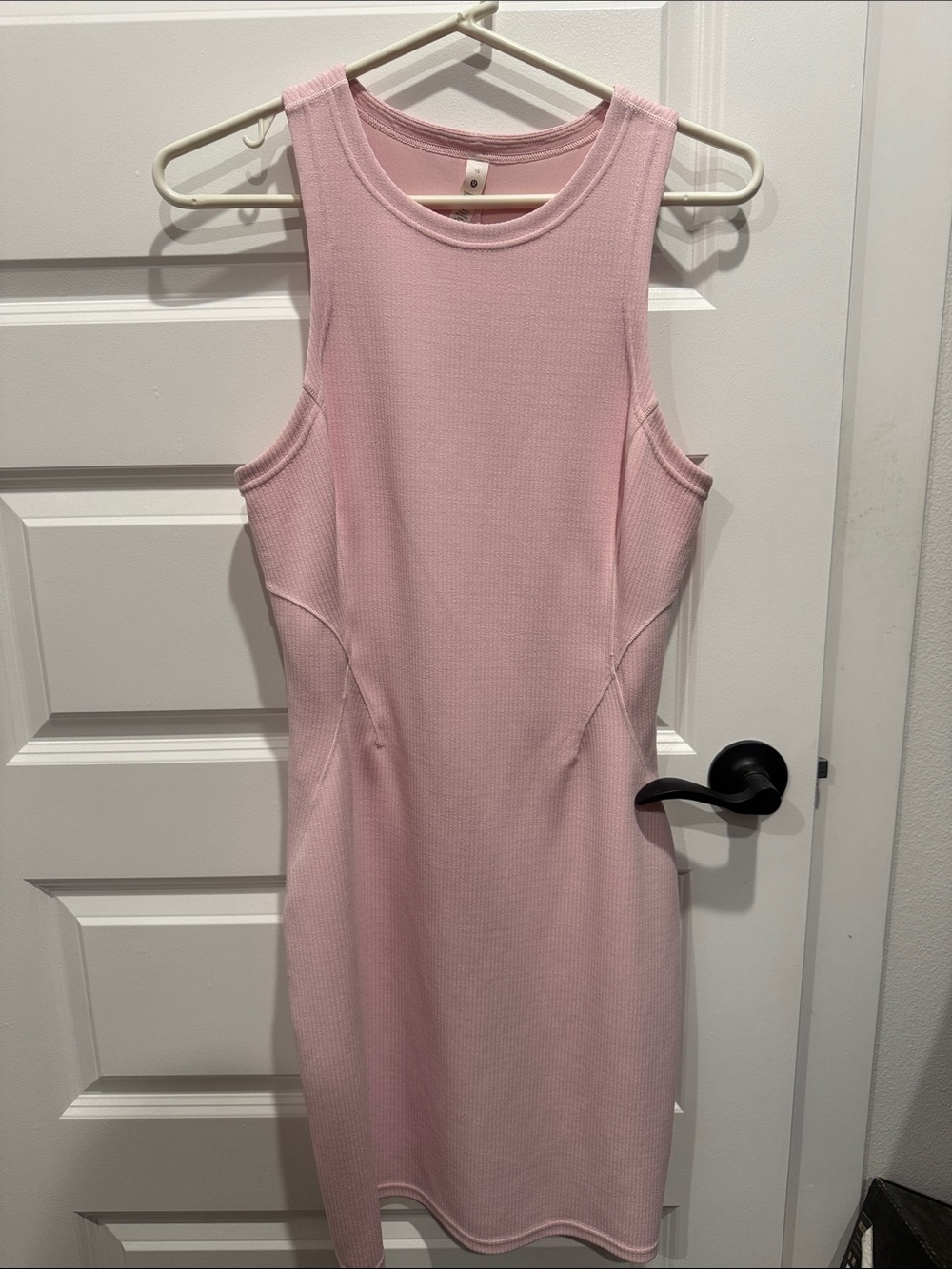 lululemon athletica Light Pink Sleeveless Midi Bodycon Dress